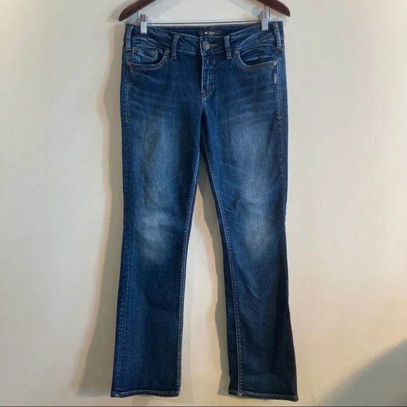 SILVER JEANS Sz 30 x  33 Suki Slim Boot Cut Jeans - Picture 1 of 8